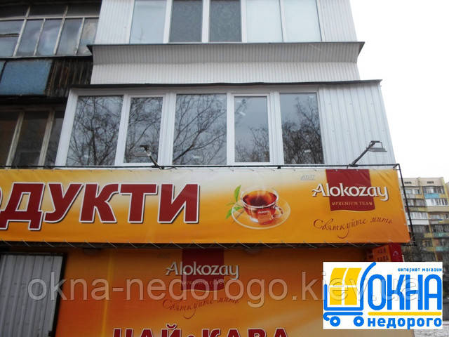 Зовнішня обшивка балконів, лоджій - фірма Вікна Недорого Зовнішня обшивка балконів Київ і передмістя
