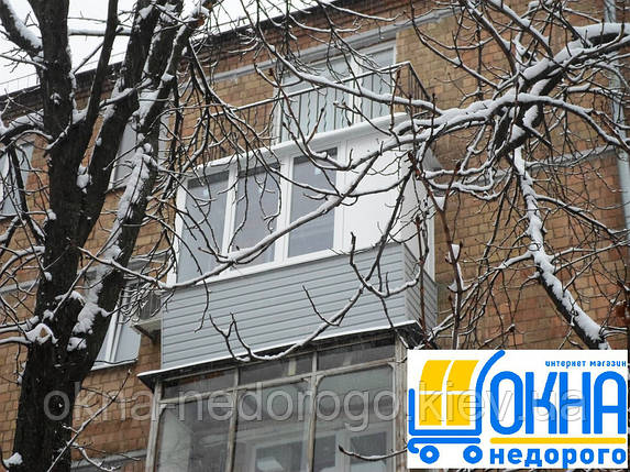 Міцна зовнішня обшивка балконів сайдингом, фото 1