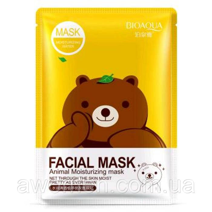 Маска Bioaqua Facial Mask Animal тканинна маска (Міша)