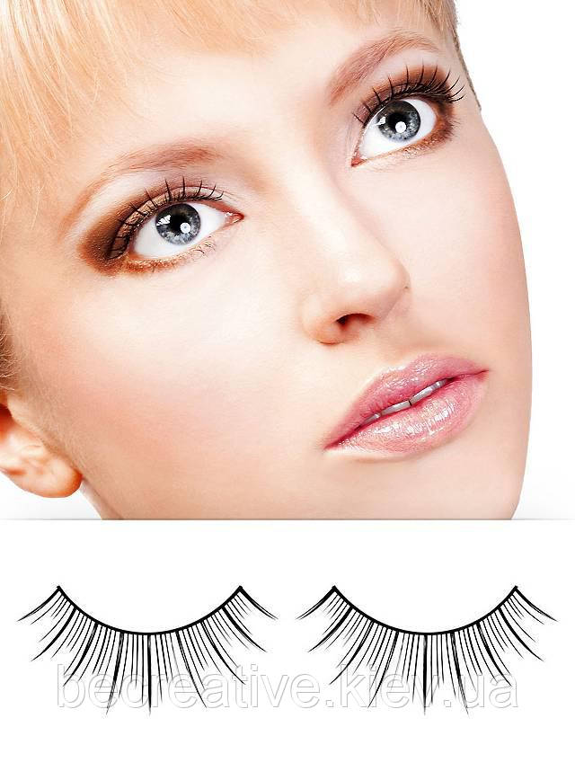 Вигнуті чорні вії