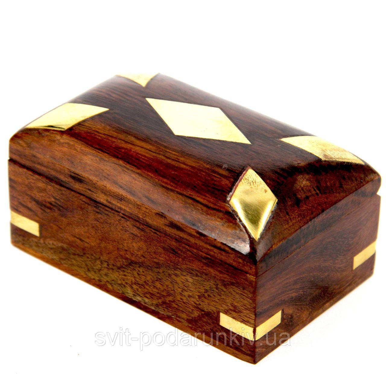 Скринька скриня з дерева "П'ять ромбів" WB110-5, фото 1