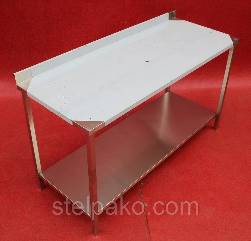 Стіл виробничий (борт+полку) 1500х600х850