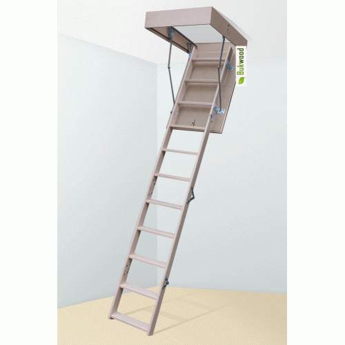 Буковая лестница на чердак Bukwood Eco Long Чердачная лестница Буквуд Эко Лонг 110*90(305см) - фото 1 - id-p689964784