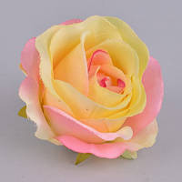 Головка троянди 8-9 см з рожевими пелюстками Квіти штучні