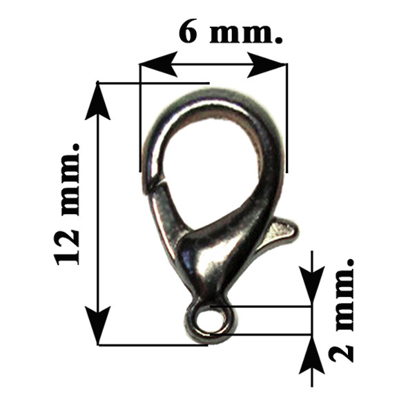 Замочек Застежка Карабин Металлический для Бижутерии, Цвета Черный Граффити Купить застежку карабин для бижутерии цвета золото желтое, замок застежку для колье, застежку для браслета, замок для бижутерии или другую фурнитуру для бижутерии и украшений, что бы собрать бижутерию своими руками, по оптовой цене можно в нашем интернет магазине http://opt21.com, с доставкой по всей Украине от Компании "Маргарита" Днепр