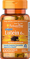 Вітаміни для зору Лютеїн і Зеаксантин, Lutein 6 mg with Zeaxanthin Puritan's Pride, 100 капсул