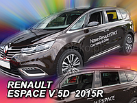 Дефлекторы окон (ветровики) Renault Espeace 2014 -> 5D 4шт (Heko)