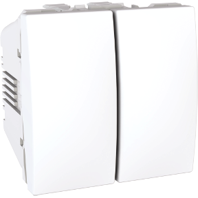 Вимикач 2-й прохідний Білий Unica Schneider Electric, MGU3.213.18