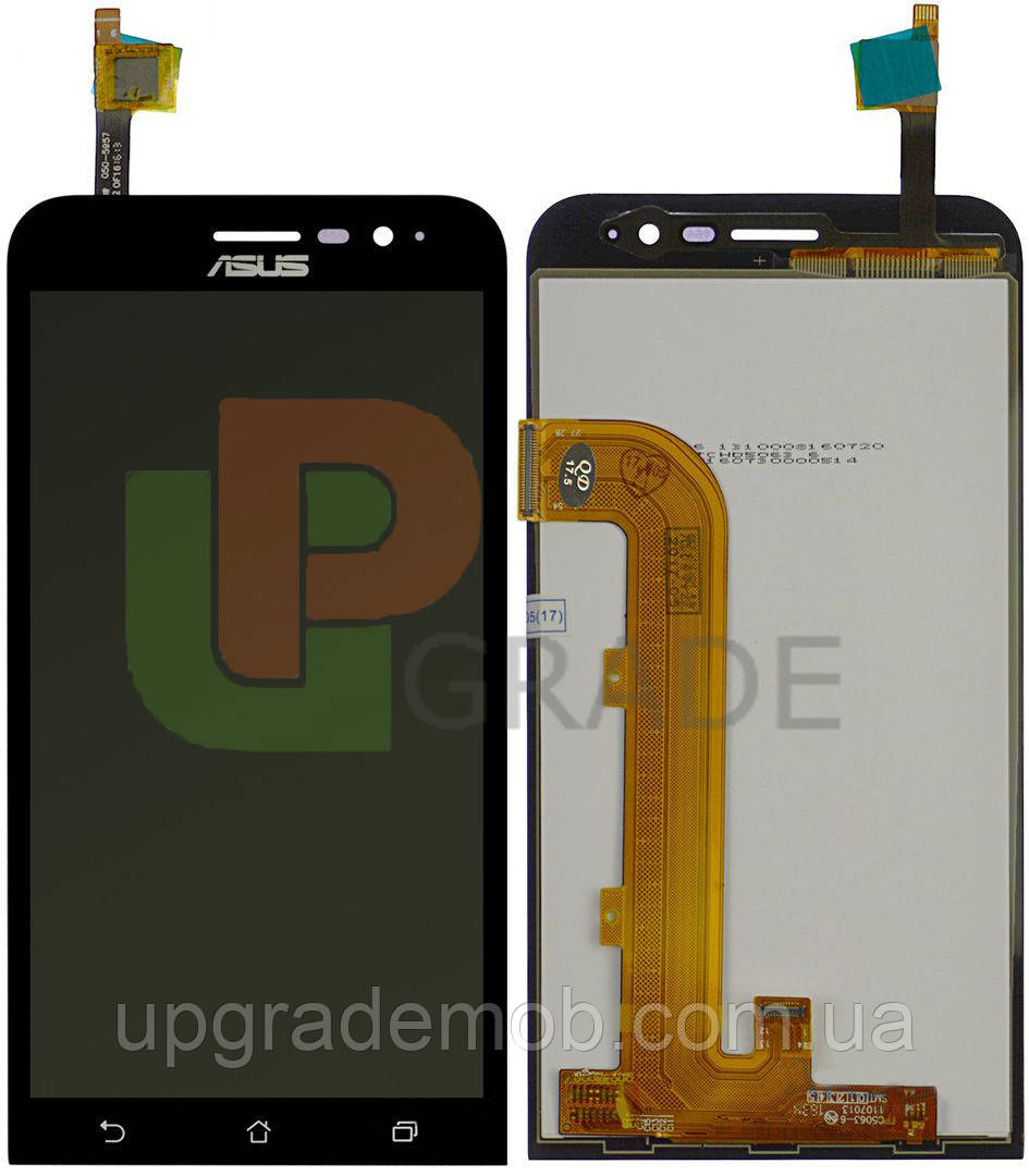 Дисплей модуль тачскрин Asus ZenFone Go ZB500KG чорний, фото 1