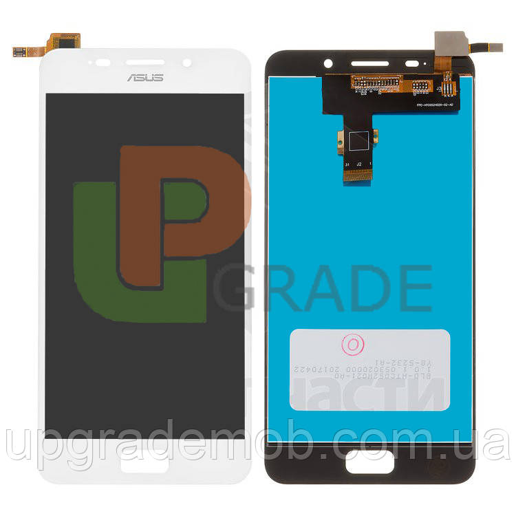 Дисплей модуль тачскрин Asus ZenFone 4 Max ZC554KL /4 Max Plus ZC550TL /4 Max Pro білий, фото 1