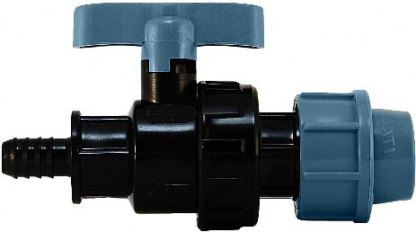 Кран затискний 25 мм/штуцер 3/4"