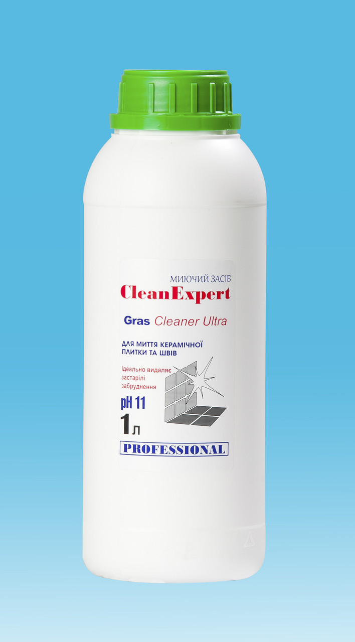 Засіб для глибокого чищення плитки і швів Gras Cleaner Ultra, 1 л - фото 1 - id-p509239260