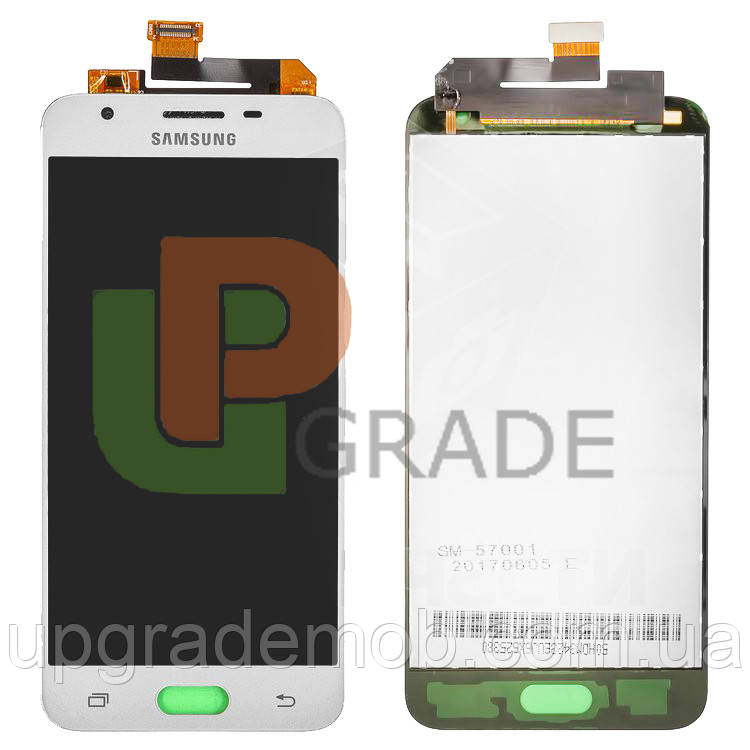 Дисплей модуль тачскрин Samsung G570 Galaxy J5 Prime білий оригінал, фото 1