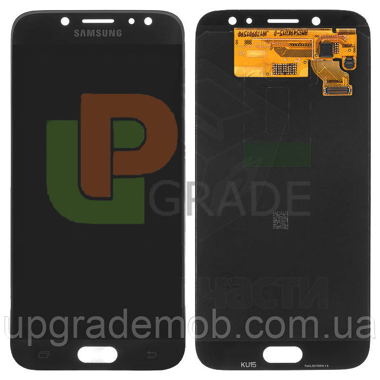Дисплей модуль тачскрин Samsung J730 Galaxy J7 2017 чорний TFT, фото 1