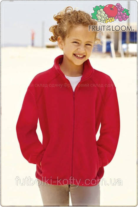 Флісова кофта дитяча фліска на замку Fruit of the Loom 62-511-0, фото 1