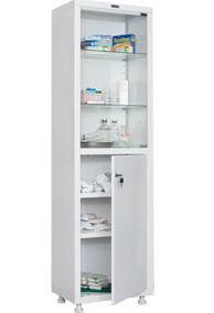 Медична шафа зі склом  HILFE МД  1 1650/SG 1655(в)х500(ш)х320(гл)