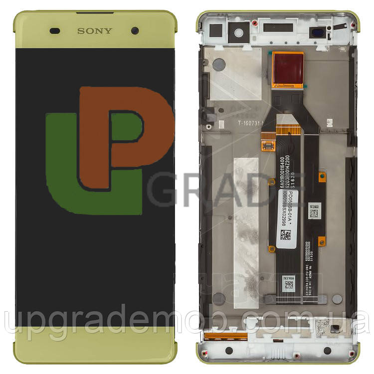 Дисплей модуль тачскрин Sony F3111 Xperia XA /F3112 /F3113 /F3115 /F3116 золотистий Lime Gold оригінал c