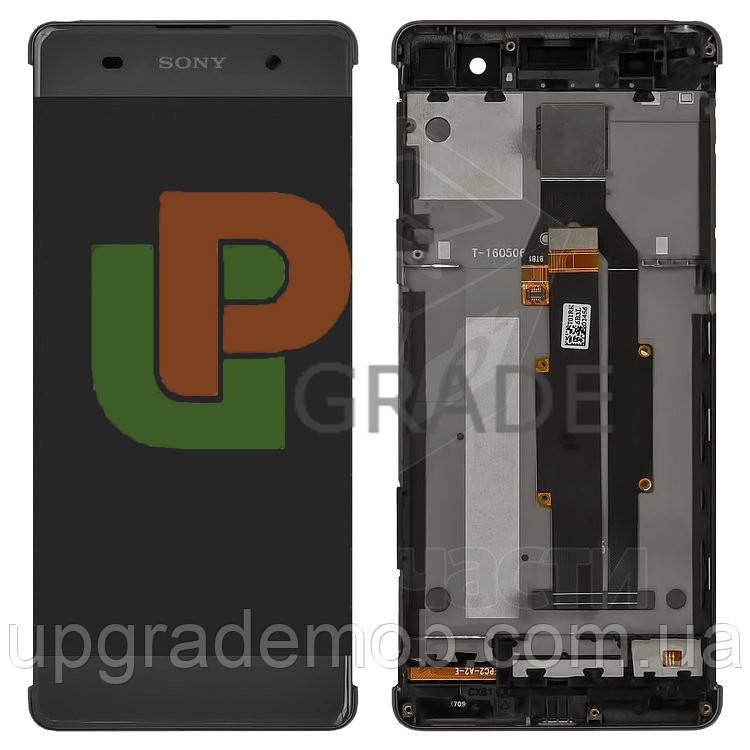 Дисплей модуль тачскрин Sony F3111 Xperia XA /F3112 /F3113 /F3115 /F3116 сірий Graphite Black оригінал з