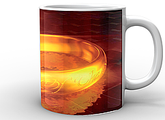 Кухоль Geek Land білий The Lord of the Rings Володар кілець кільце всевладдя LR.02.004