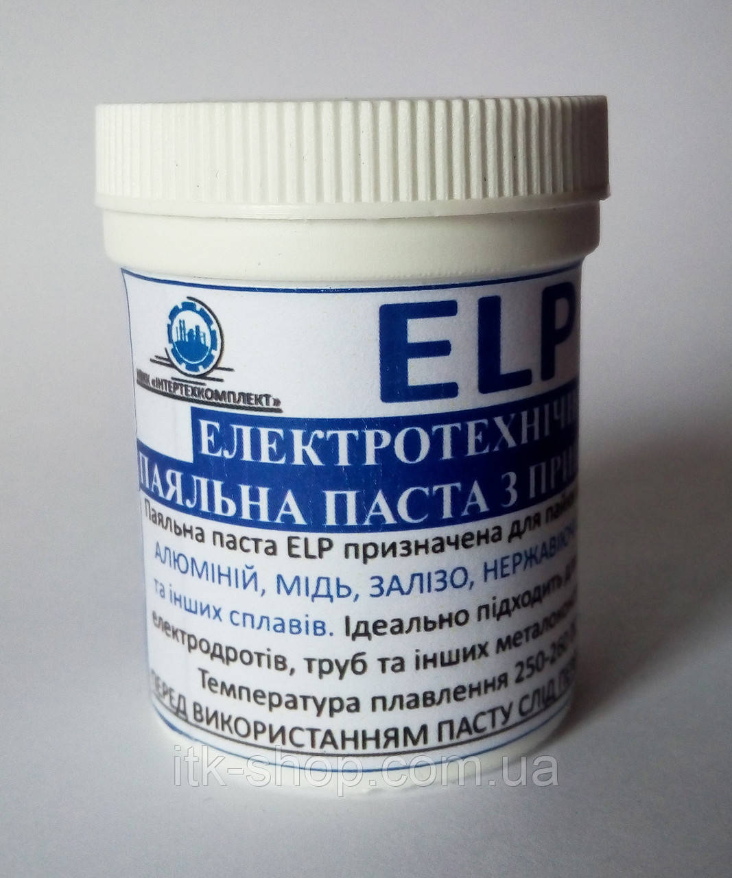 Паяльна паста з припоєм ELP для пайки алюмыныю та будь-яких металів 150г від виробника