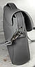91-5 Сумка жіноча натуральна шкіра, сірий, фото 6