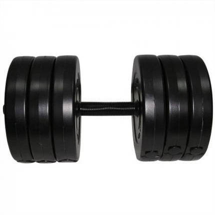 Гантель розбірна композитна домашня гантель пластикова для тренувань Newt Rock pro 15,5 кг, фото 2