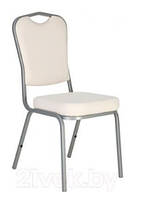 Стілець банкетний BC-11 alu екошкіра V-01 біла (Новий Стиль ТМ)