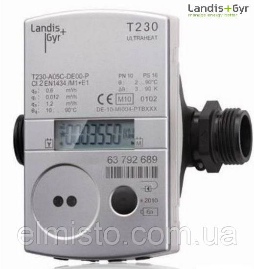 Теплочика ULTRAHEAT T230-B36 DN20 (QN2,5 м3/год, різь) ультразвуковий композитний Landis+Gyr