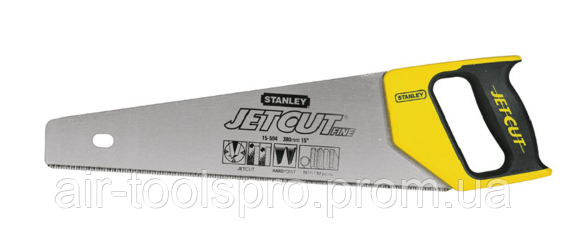 Ножівка "Jet-Fine Cut", поперечний і поздовжній чистий рез STANLEY