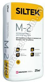 Кладкова суміш для пористих блоків SILTEK М-2 (Сілтек М 2), мішок 25, фото 1