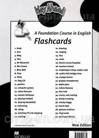 New Way Ahead 2 Flashcards (колірні малюнки формату A4 для лексичних ігор), фото 2