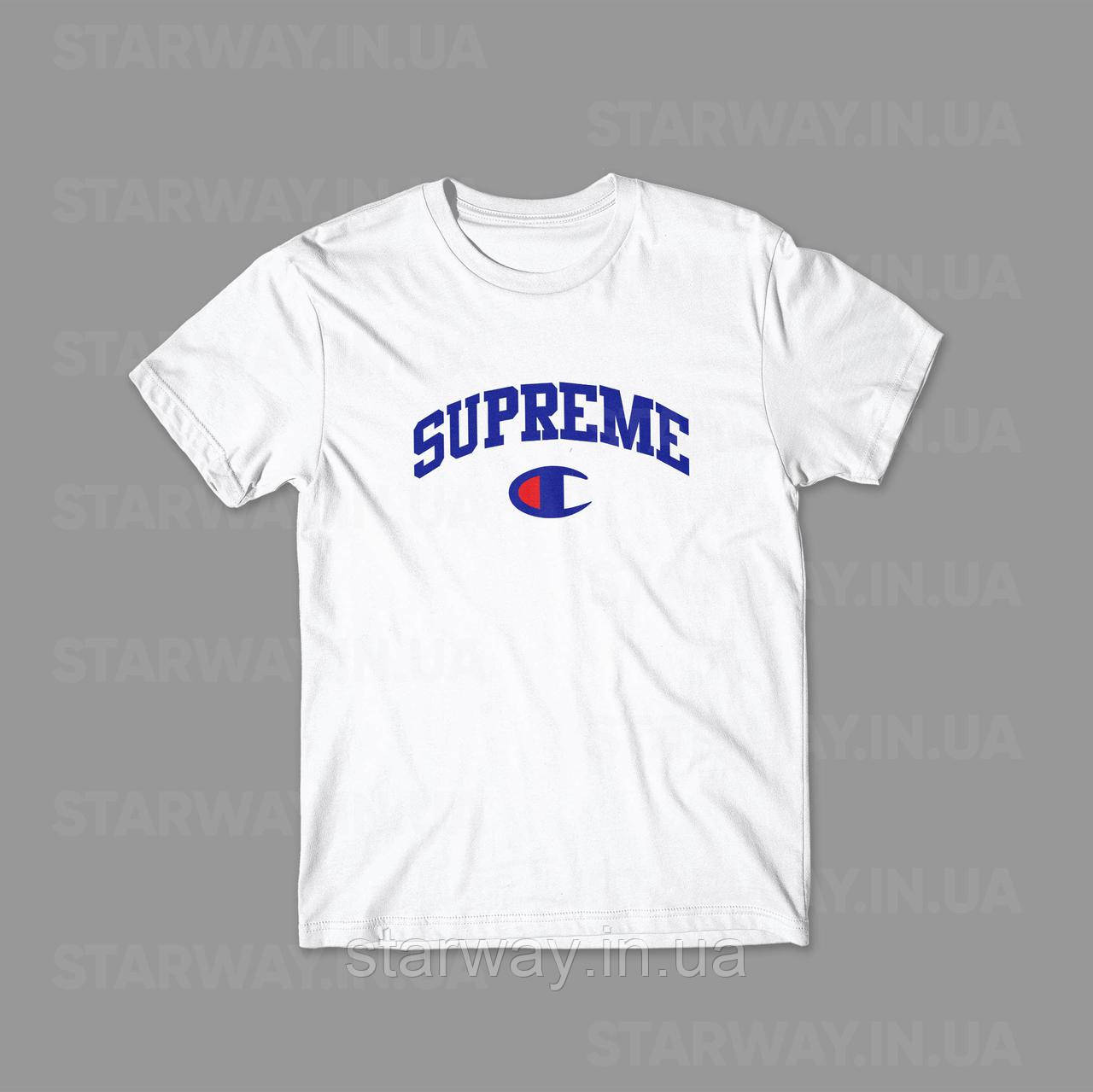 Стильна футболка supreme x champion