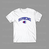 Футболка Supreme x Champion logo  ⁇  Стильна