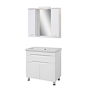 Комплект меблів для ванної кімнати Сімпл-Білий 80-14-80-04 з дзеркалом ПІК