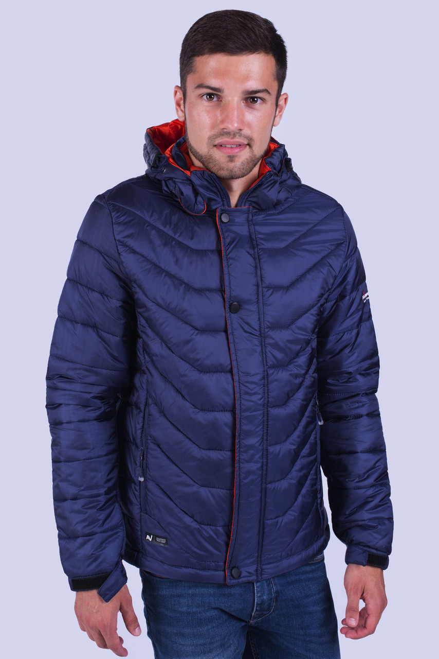 Куртка чоловіча вітровка синя Avecs AV-03# Blue Розміри M/46, фото 1