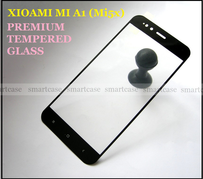 Premium Tempered Glass закаленное защитное стекло с черными рамками для Xiaomi Mi A1 (Mi5x) 0.33 мм 2,5d full - фото 1 - id-p690290856