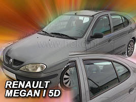 Дефлектори вікон (вітровики) RENAULT MEGANE - 4d / 5d 1995 – 2002r (+OT) SED / HTB(HEKO)