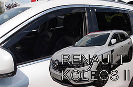 Дефлектори вікон (вітровики) Renault Koleos II 2017+ (HEKO)