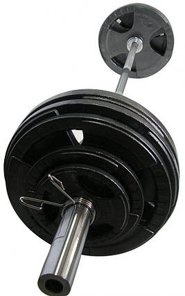 Штанга олімпійська розбірна сталева Newt 200 кг, гриф 2,2 м, фото 2