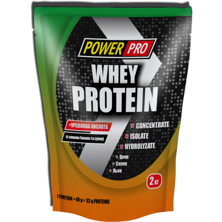 Протеїн Power Pro Whey Protein банан-суниця 2 кг