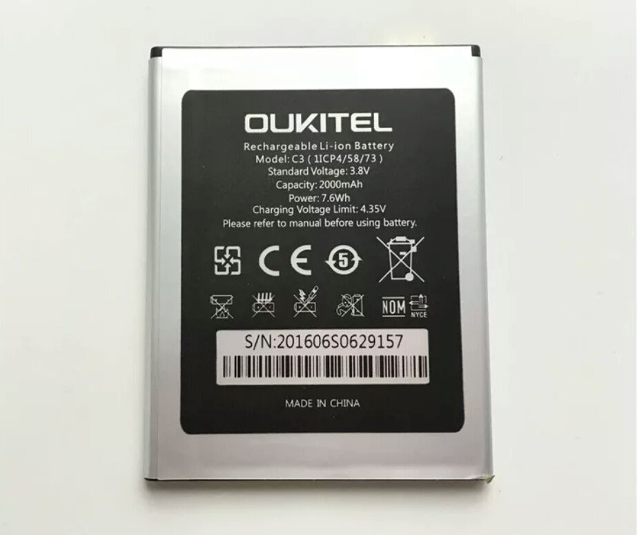 Акумулятор для смартфона для Oukitel С3 2000 mAh