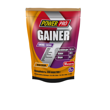 Гейнер Power Pro Gainer ірландський крем 2 кг