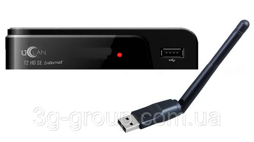 Т2 приставка uClan T2 HD SE Internet + Wi-Fi адаптер uClan 5370