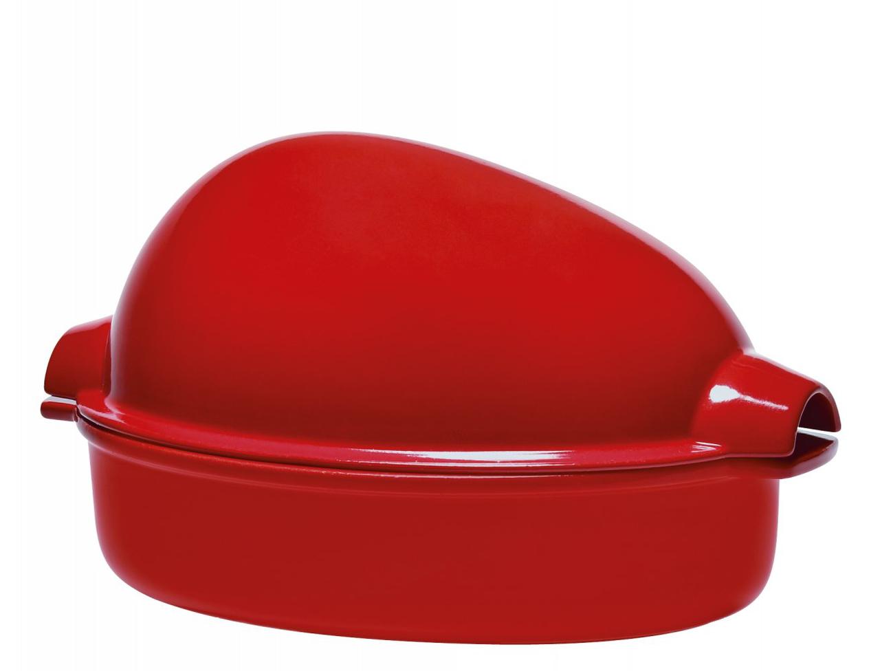 Ростер для запікання курки Emile Henry HR Oven Ceramic Ovenware 34 x 24 x 19 см Червона (348442)
