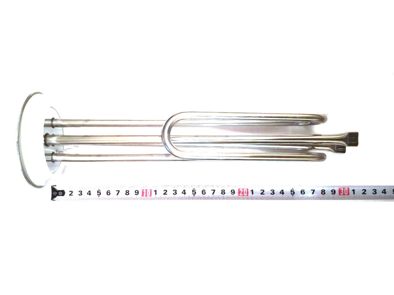 Тен на фланці гнутий з 2-я трубками для водонагрівачів ø92 / 2000W