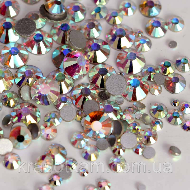 Стрази Swarovski 1440шт SS4 голографічні