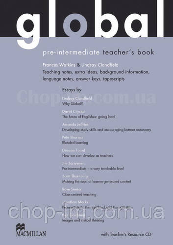 Global Pre-Intermediate teacher's Book + Resource CD Pack (книга для вчителя з аудіо матеріалами, рівень B1)