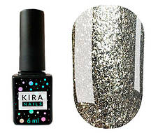 Гель-лак Kira Nails 24 Karat №003 (біле золото з великою кількістю блискіток), 6 мл