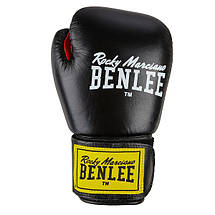 Боксерські рукавиці тренувальні Benlee FIGHTER 12oz, шкіра, чорно-червоні, фото 4