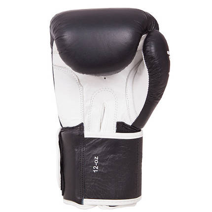 Боксерські рукавиці тренувальні Benlee TOUGH 14oz, шкіра, чорні, фото 4
